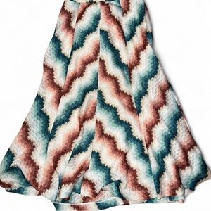 Maeve XS Multicolor Zigzag Pattern Women's Skirt